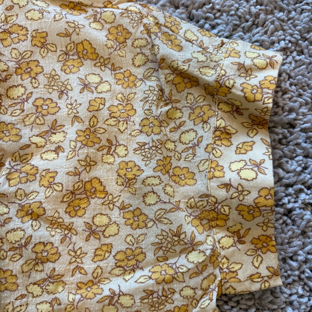 Madewell Hilltop Shirt in Piccola Floral French Vanilla Size Medium - Picture 8 of 14